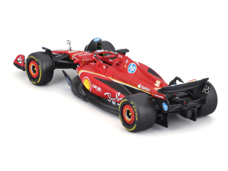 Voiture miniature Ferrari, Charles Leclerc, SF-24, bburago, rouge 🔥