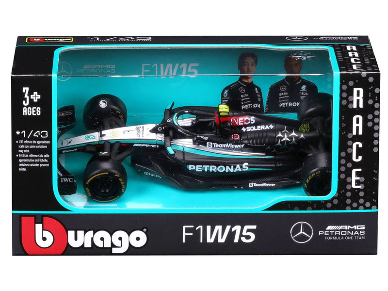 Modèle réduit Mercedes, Bburago, Lewis Hamilton, n°44, 1:43, F1W15