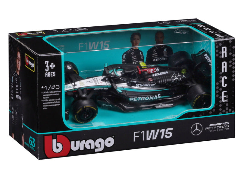 Mercedes modèle réduit, bburago, Lewis Hamilton, #44, 1:43, F1W15