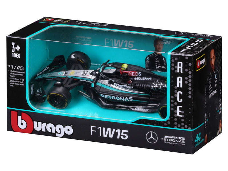 Modèle réduit Mercedes, Bburago, Lewis Hamilton, n°44, 1:43, F1W15