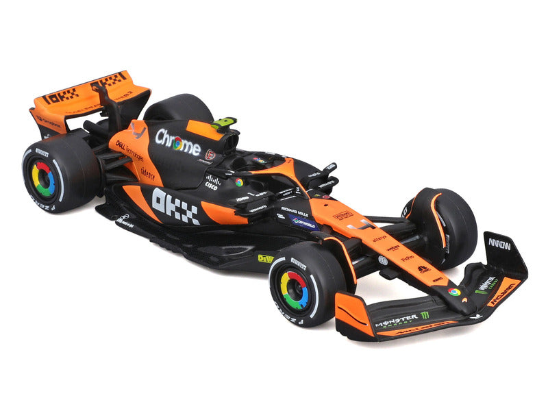 Voiture miniature McLaren, Bburago, Lando Norris, livrée Miami, MCL38 🔥