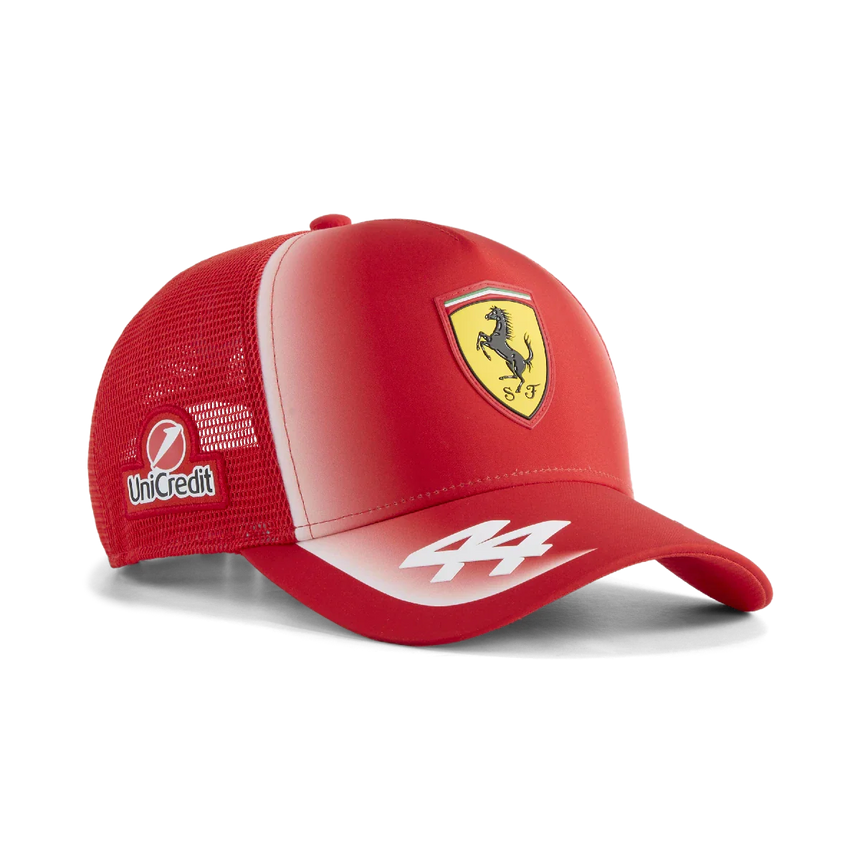 Casquette trucker Ferrari, équipe, Lewis Hamilton, Puma, rouge