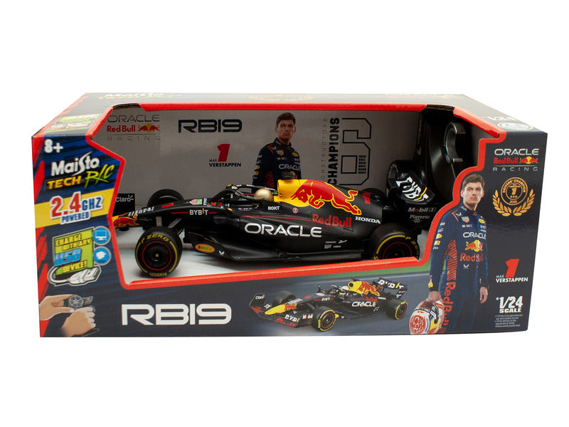Voiture RC Red Bull Racing, Bburago, Max Verstappen, n°1, 1:24, RB19