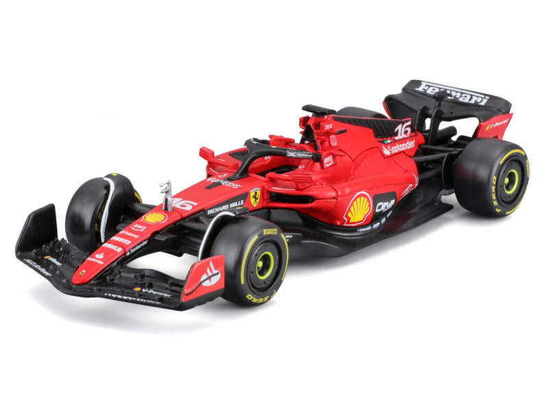 Maqueta de Ferrari, F1-23, bburago, 1:43, Charles Leclerc #16, 2023