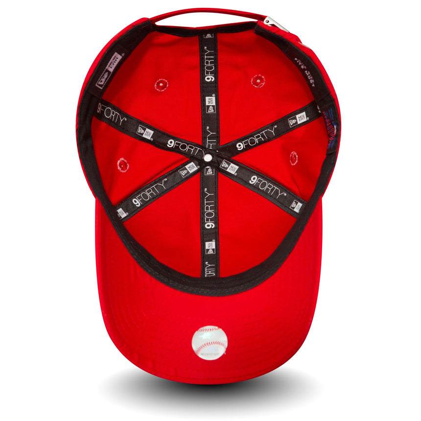 Casquette des Yankees de New York, New Era, 9FORTY, sans défaut, rouge