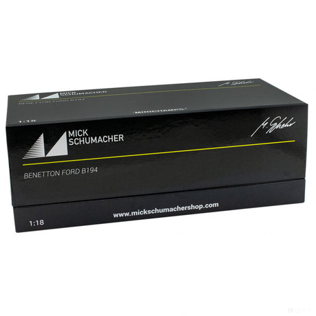 Voiture modèle, Mick Schumacher Benetton Ford B194 Demo Run Belgium GP 2017, 1:18, Bleu, 2017 - FansBRANDS®
