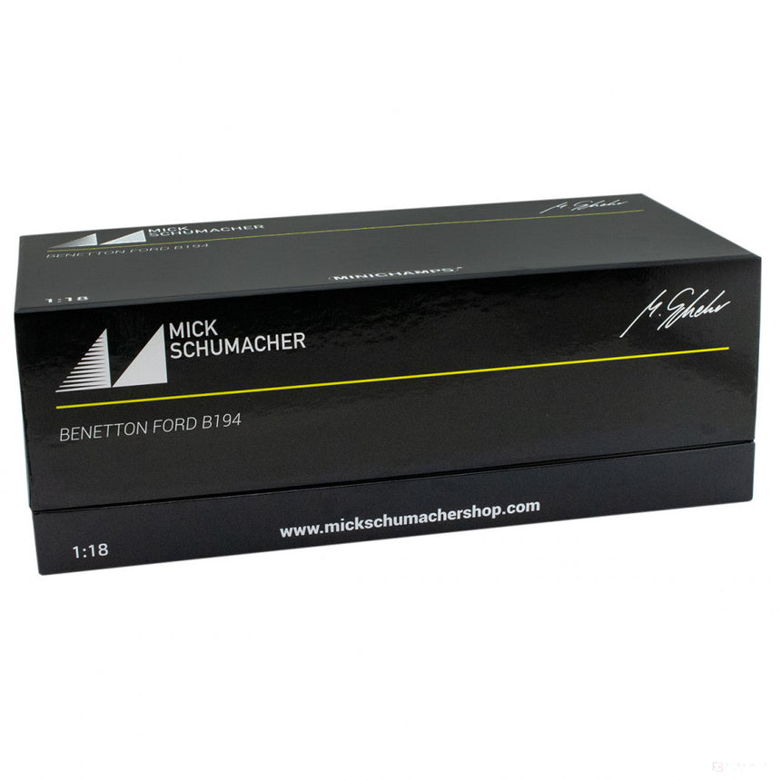 Voiture modèle, Mick Schumacher Benetton Ford B194 Demo Run Belgium GP 2017, 1:18, Bleu, 2017 - FansBRANDS®