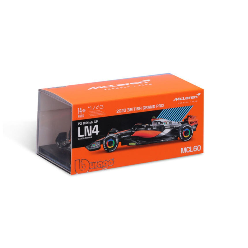 Modèle réduit McLaren F1, avec casque, MCL60, bburago, 1:43, Lando Norris #4