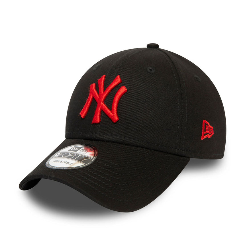 Casquette des New York Yankees, logo rouge, New Era, 9FORTY, noir