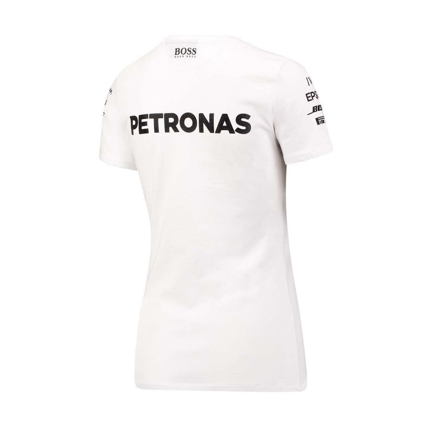 T-shirt col rond Mercedes AMG Petronas, blanc - FansBRANDS®