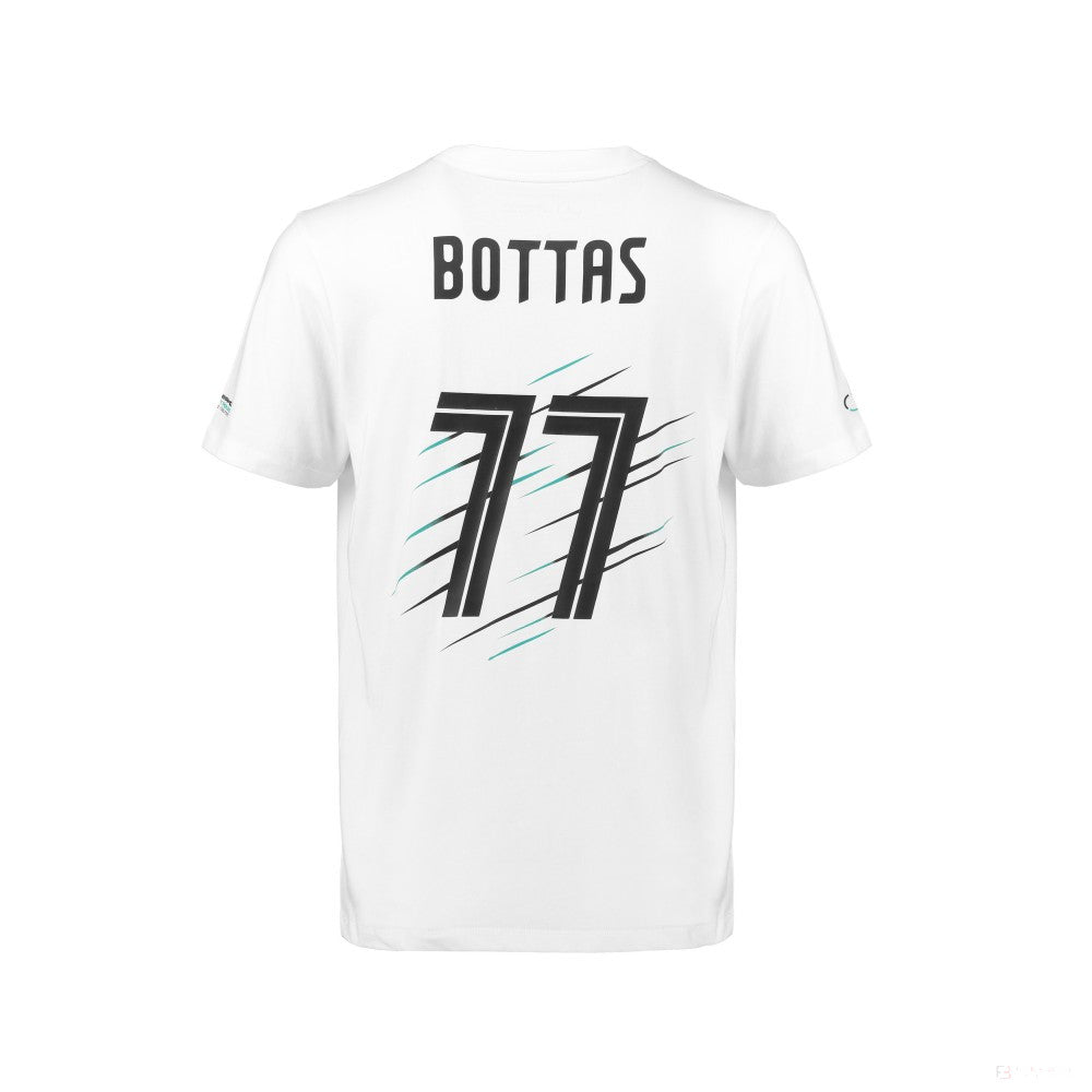 T-shirt col rond Valtteri Bottas, blanc - FansBRANDS®