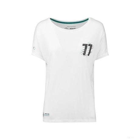 T-shirt col rond Valtteri Bottas, blanc - FansBRANDS®