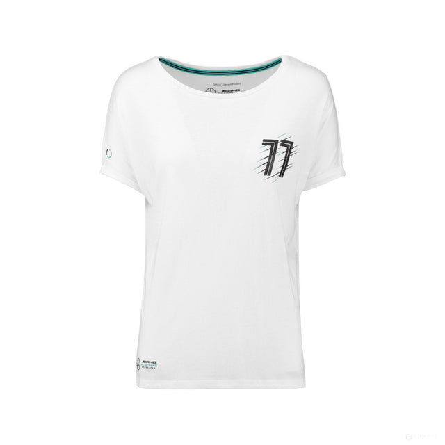 T-shirt col rond Valtteri Bottas, blanc - FansBRANDS®