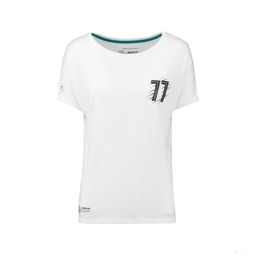 T-shirt col rond Valtteri Bottas, blanc - FansBRANDS®