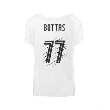T-shirt col rond Valtteri Bottas, blanc - FansBRANDS®
