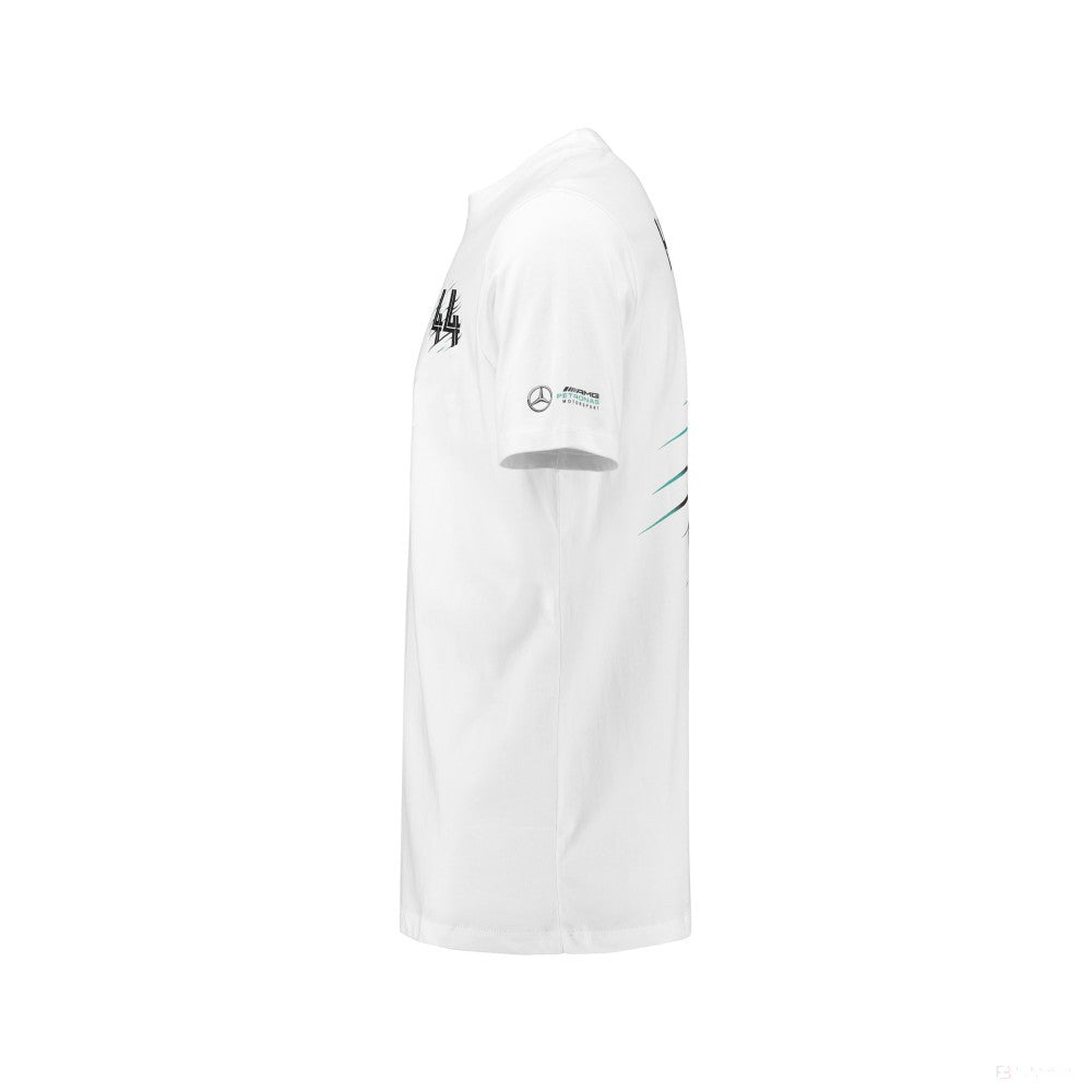 T-shirt col rond Lewis Hamilton, blanc - FansBRANDS®