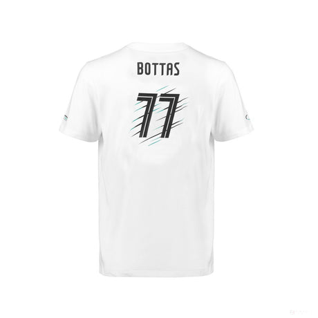 T-shirt col rond Valtteri Bottas, blanc - FansBRANDS®