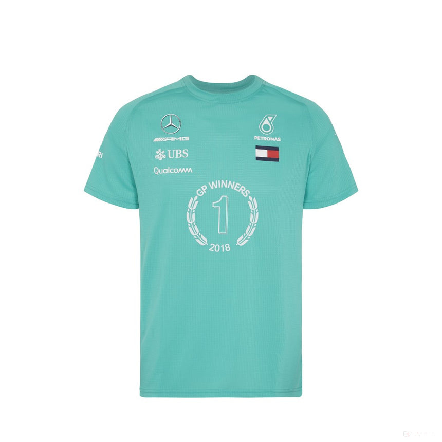 T-shirt col rond Mercedes AMG Petronas, vert - FansBRANDS®
