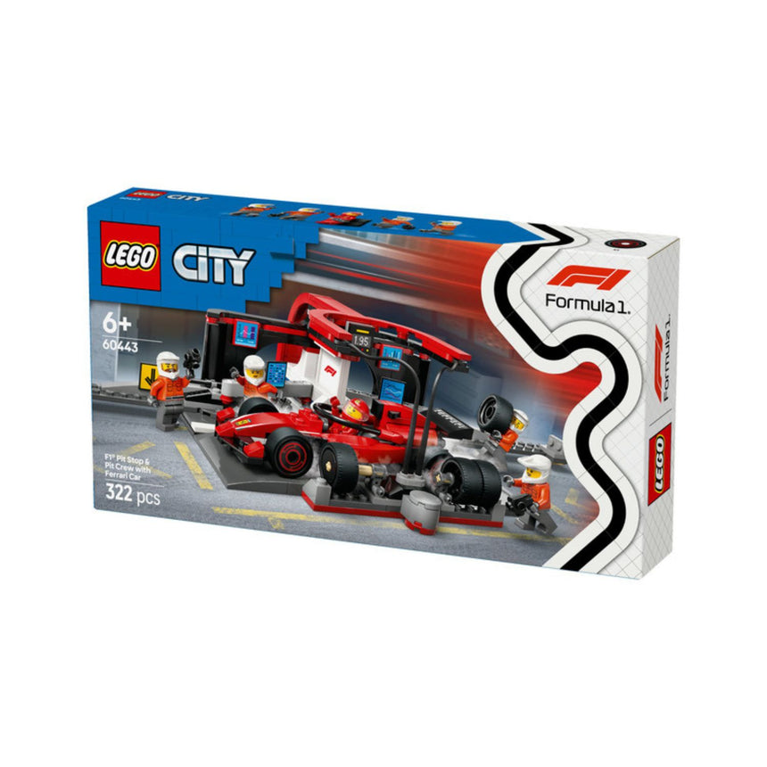 Ferrari, F1 LEGO® City 60443, voiture de course de stand avec équipage 🔥