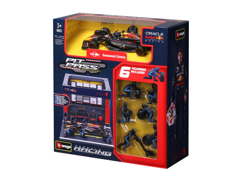 Red Bull Racing kit de maquette, pass pit, bburago, 1:43, Max Verstappen, #1, RB19