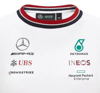 Mercedes Kids T-shirt, Team, white, 2021