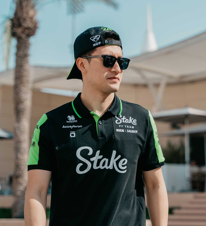 Gorra Kick Sauber, CODE ZERO, Guanyu Zhou, negra