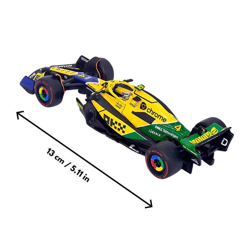 Voiture miniature McLaren, Bburago, Lando Norris, livrée Monaco Senna, MCL38 🔥