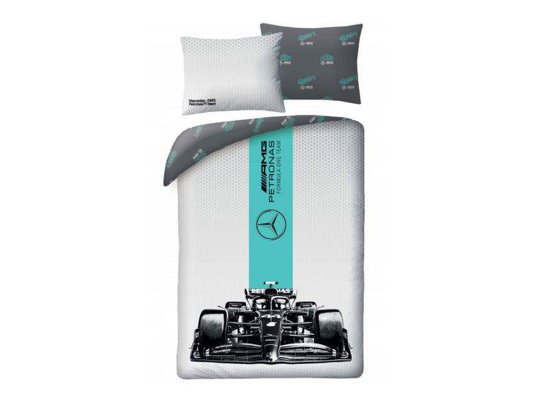Mercedes, ensemble de housses de couette, voiture F1, 140 x 200 cm