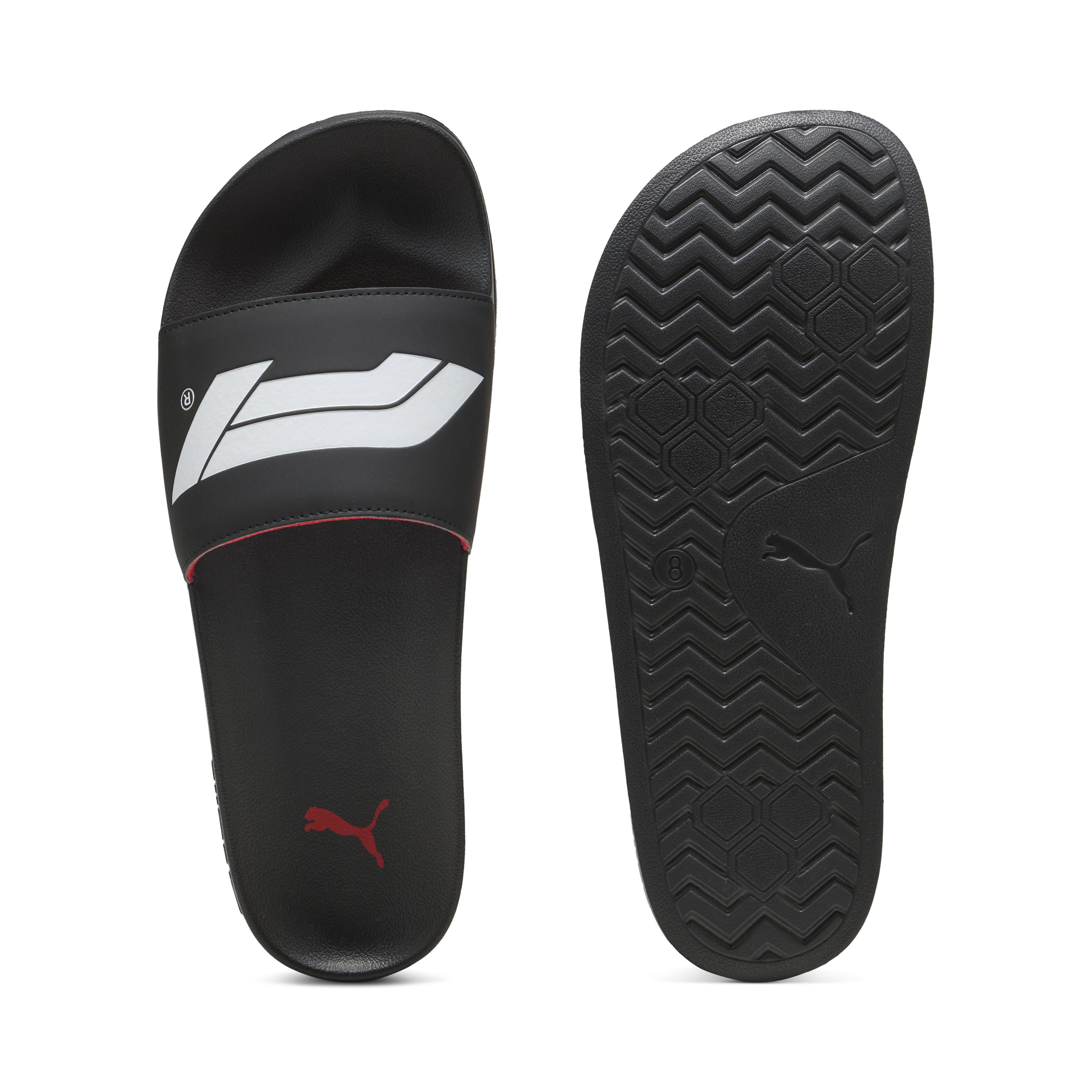 Pantoufles logo F1, Puma, Leadcat 2.0, noir