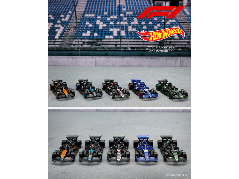 Hot Wheels F1 ensemble, 5pc F1 car dans la boîte