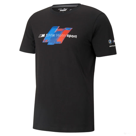 T-shirt col Rond, Puma BMW Motorsport Logo, Noir, 2021 - FansBRANDS®