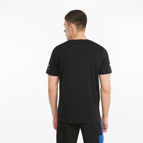 T-shirt col Rond, Puma BMW Motorsport Logo, Noir, 2021 - FansBRANDS®