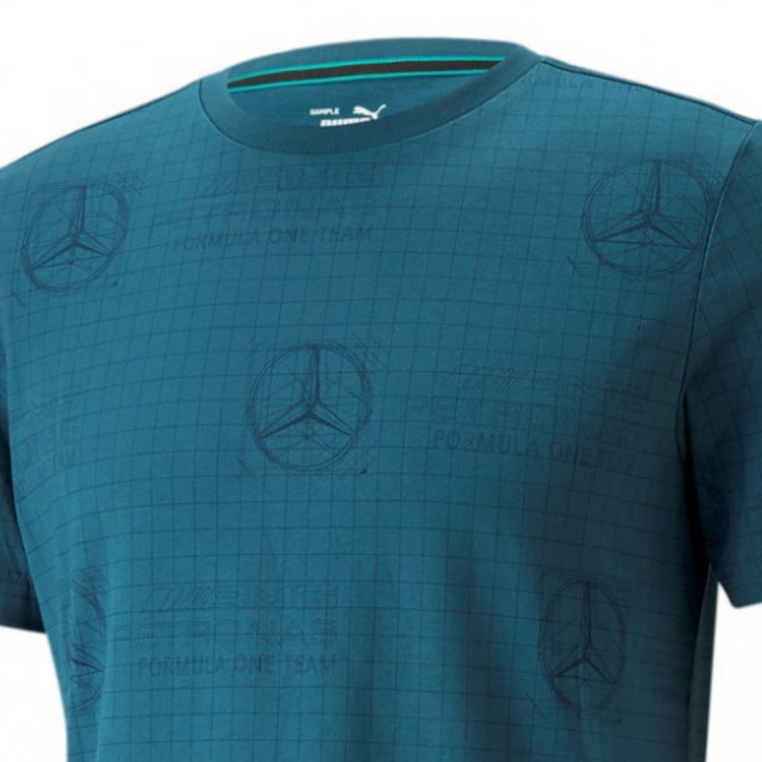 T-shirt Puma Mercedes, bleu, 2022