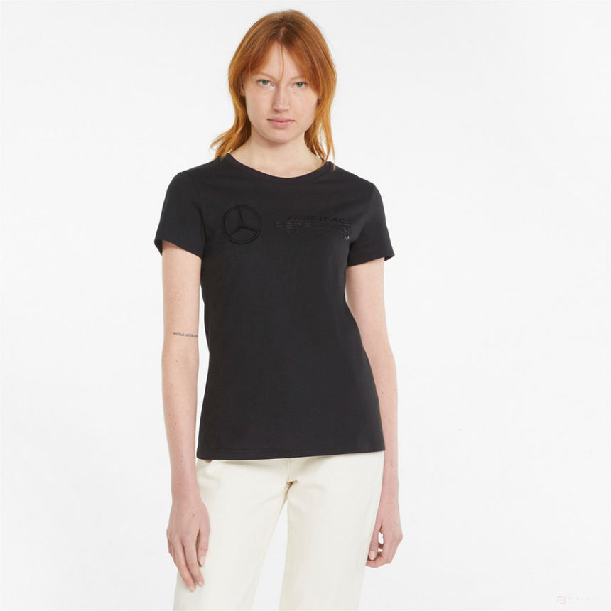 T-shirt col rond, Femmess, Mercedes, 2022, Noir - FansBRANDS®