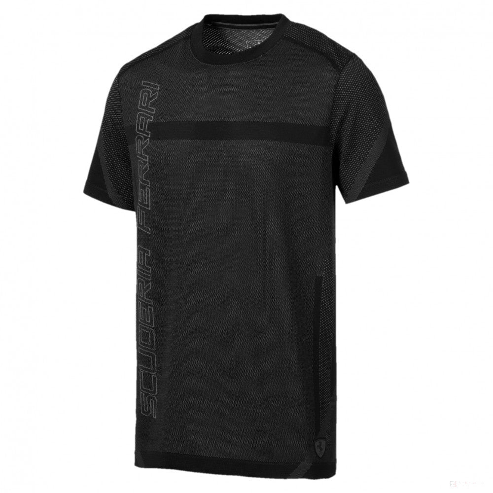 T-shirt col rond Scuderia Ferrari, noir - FansBRANDS®