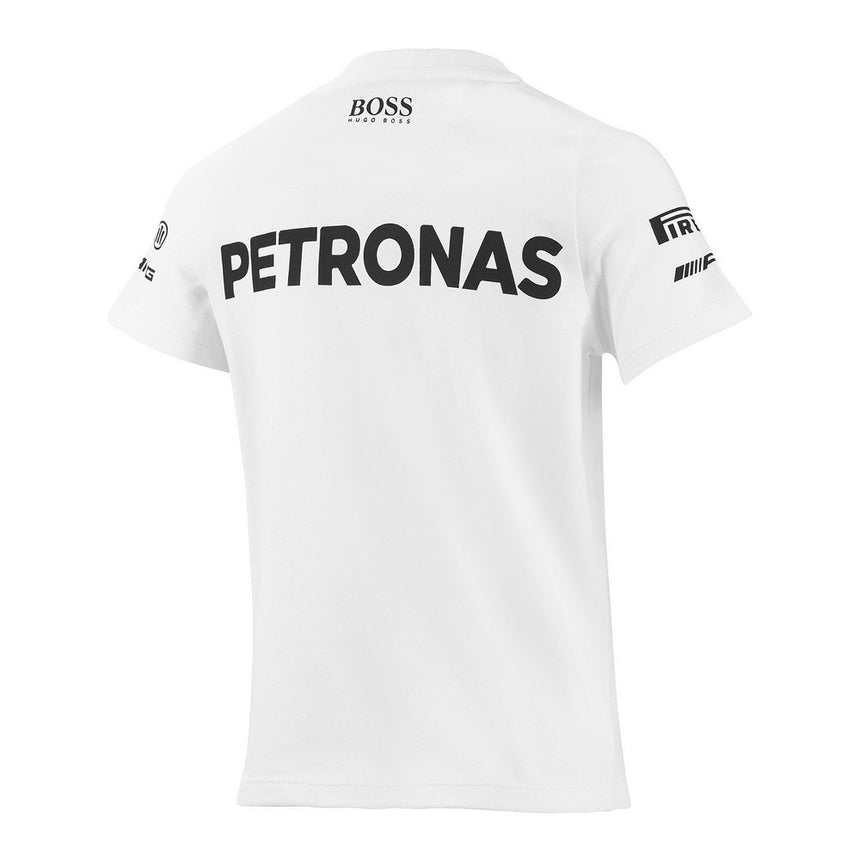 T-shirt col rond Mercedes AMG Petronas, blanc - FansBRANDS®