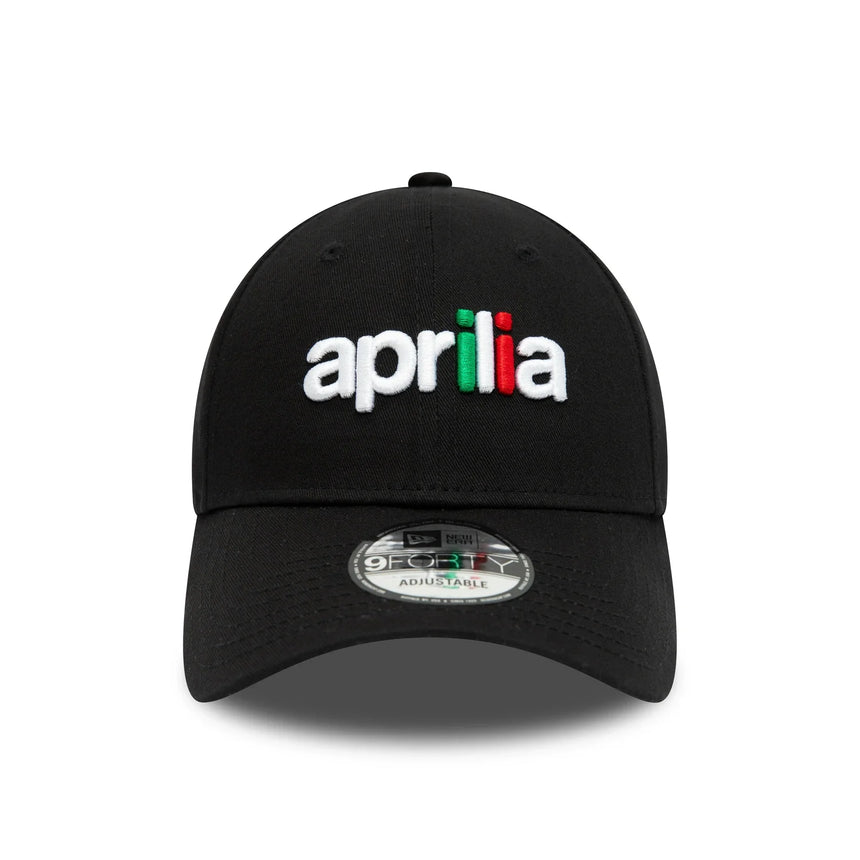 Casquette Aprilia Essential, New Era, 9FORTY, noire