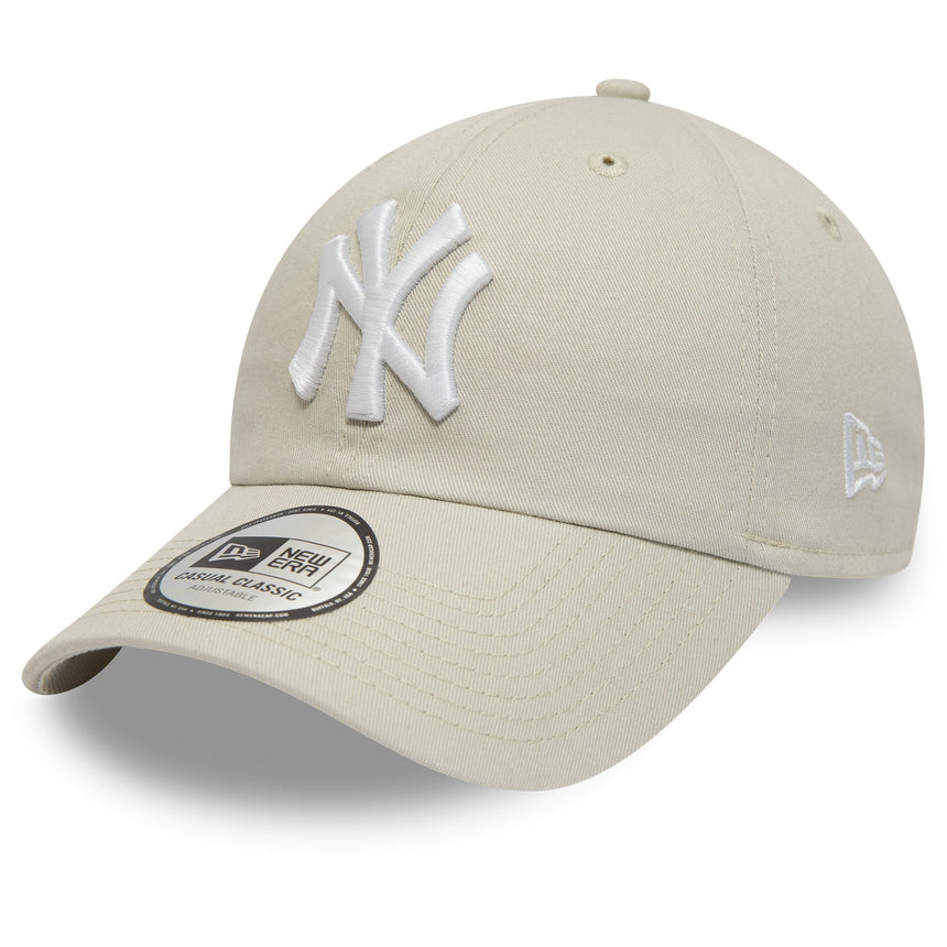 Casquette des Yankees de New York, New Era, 9TWENTY, essentiel, crème