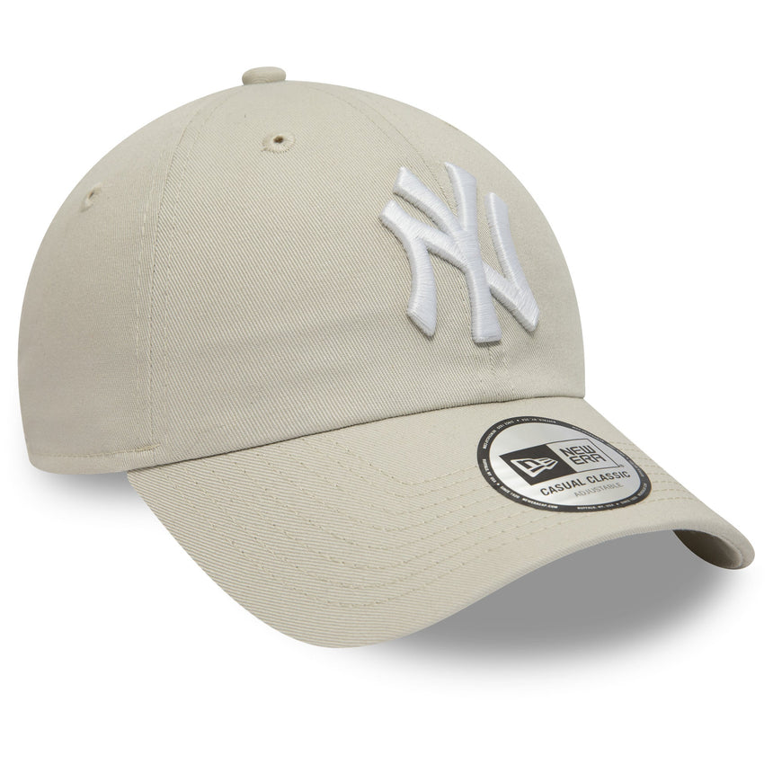 Casquette des Yankees de New York, New Era, 9TWENTY, essentiel, crème