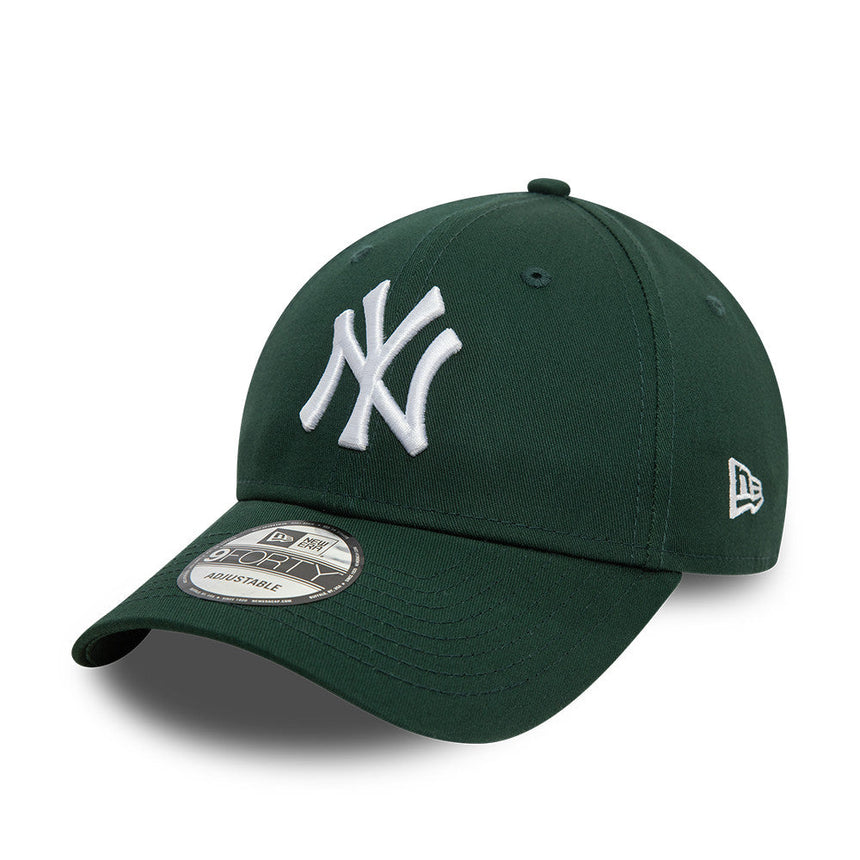 Casquette des Yankees de New York, New Era, 9FORTY, essentiel, vert foncé