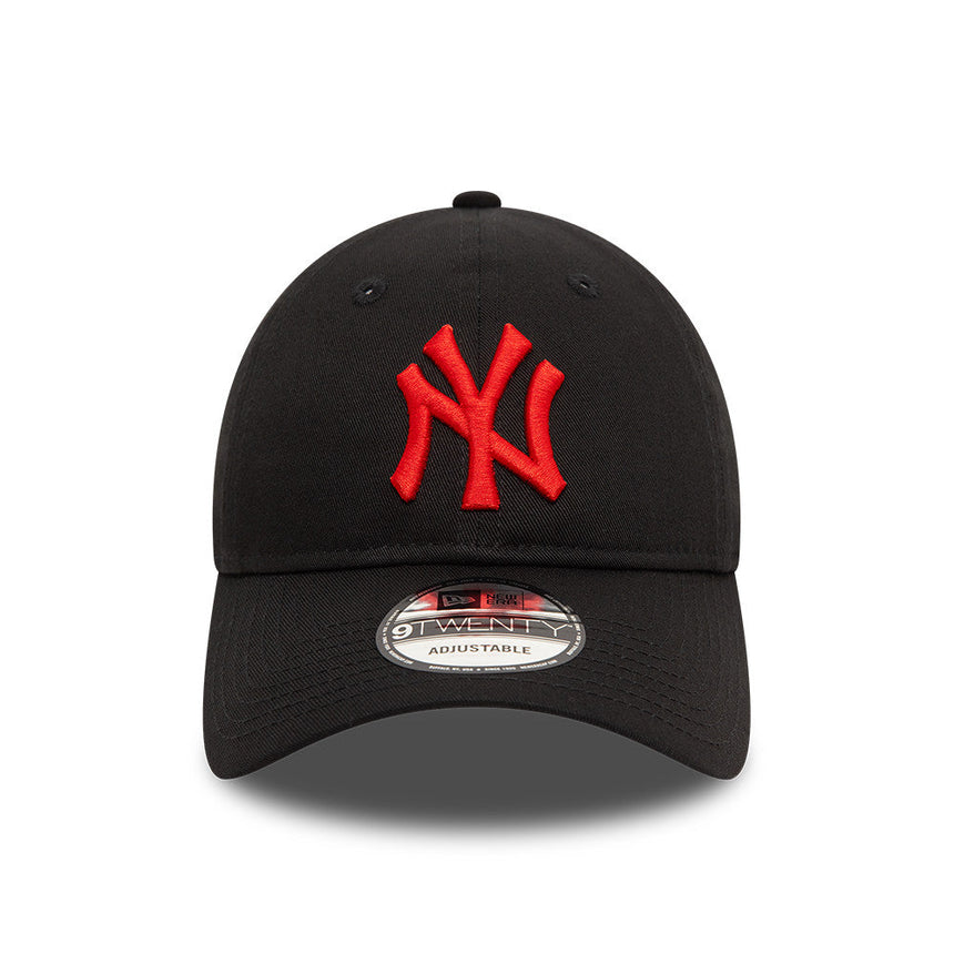Casquette des New York Yankees, logo rouge, New Era, 9TWENTY, essentiel, noir