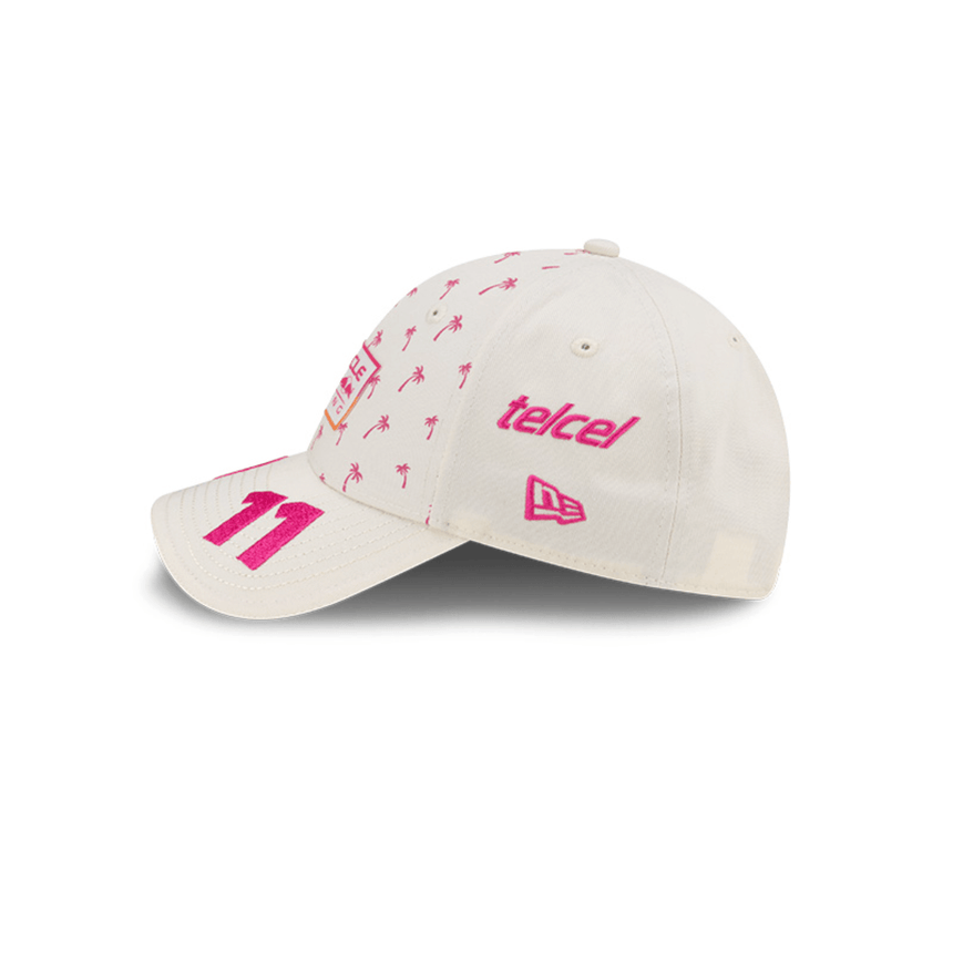 Red Bull, New Era, 9FORTY, Sergio Pérez, Edición Miami, Gorra Blanca