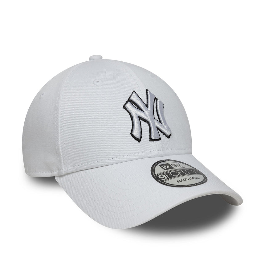 Casquette des Yankees de New York, New Era, 9FORTY, blanche