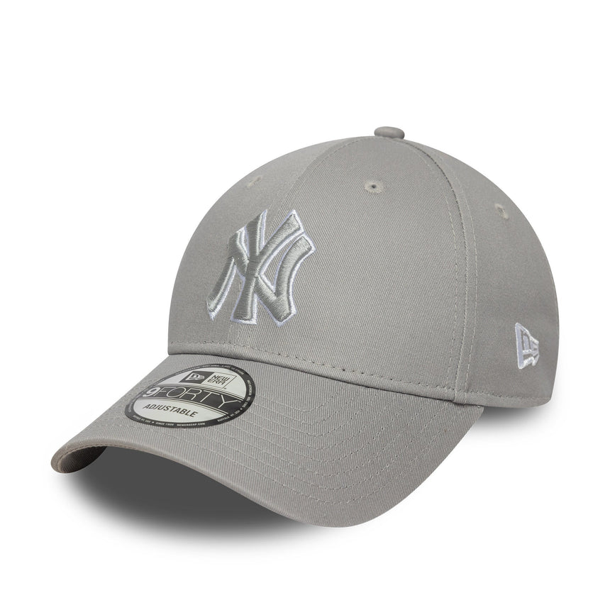 Casquette New York Yankees, New Era, 9FORTY, contour pop, gris