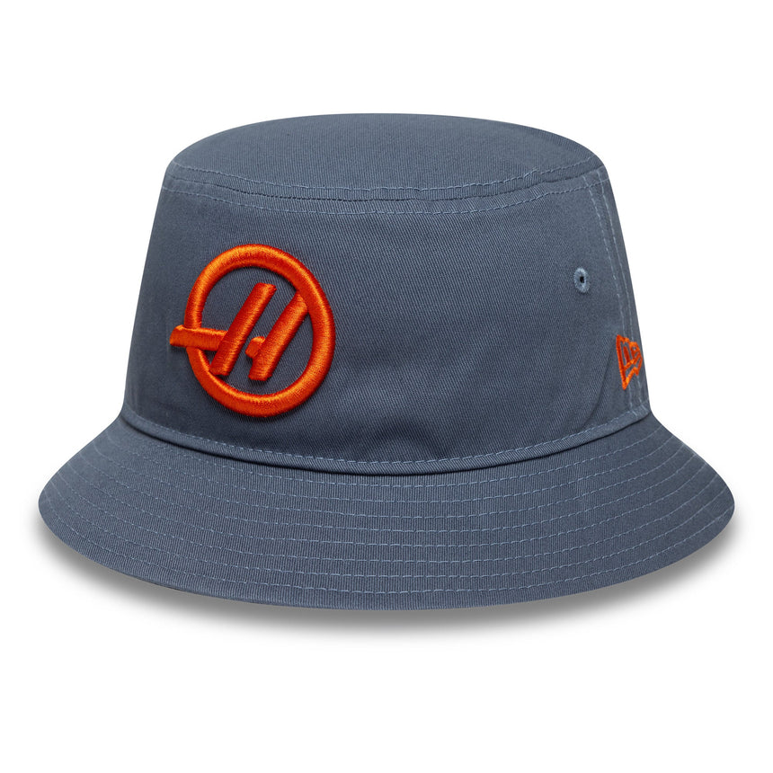Haas casquette bucket, saisonnière, à coupe fuselée, New Era, 9FORTY, bleu