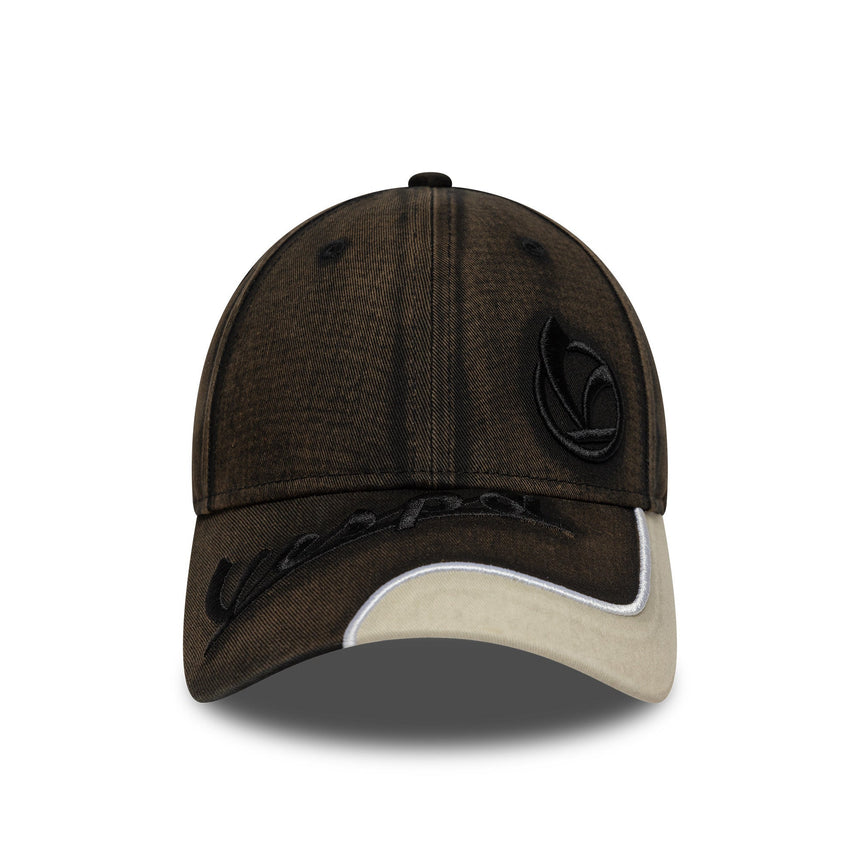 Casquette Vespa, usée, New Era, 9FORTY, marron