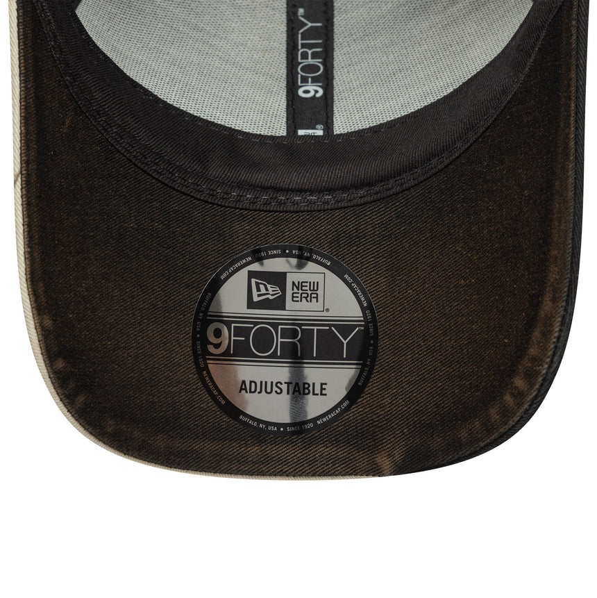 Casquette Vespa, usée, New Era, 9FORTY, marron