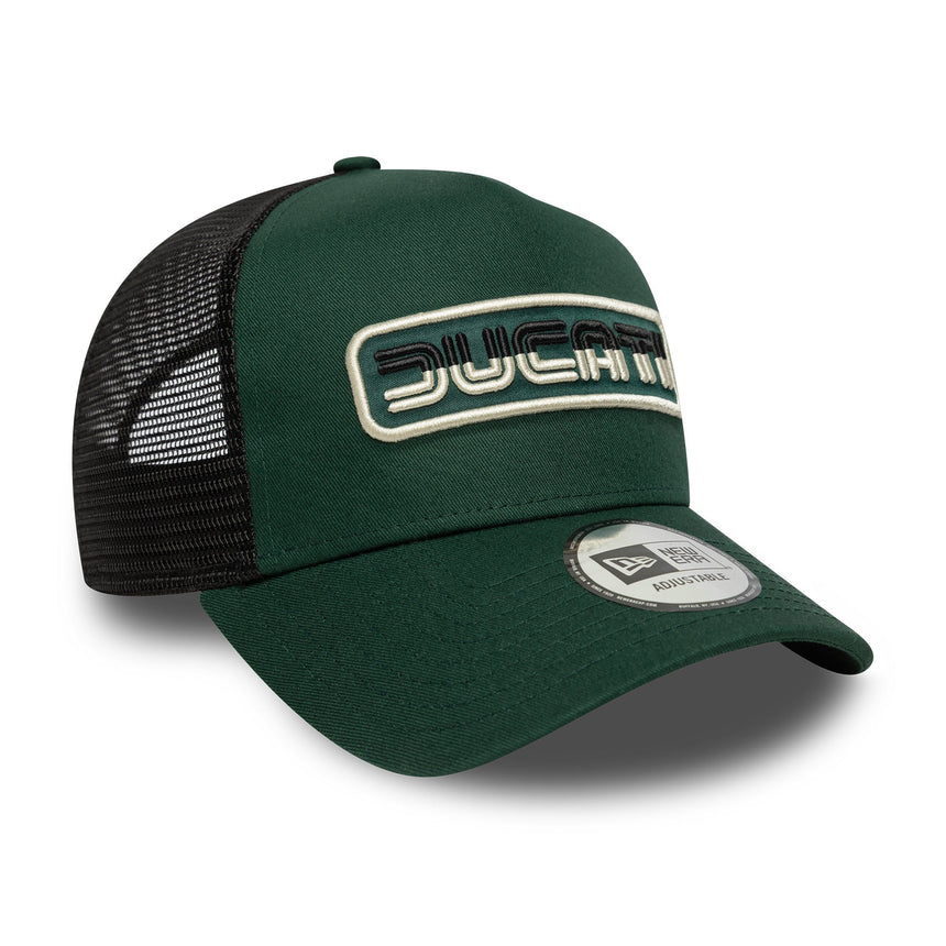 Casquette Ducati, trucker, de saison, New Era, 9FORTY, verte