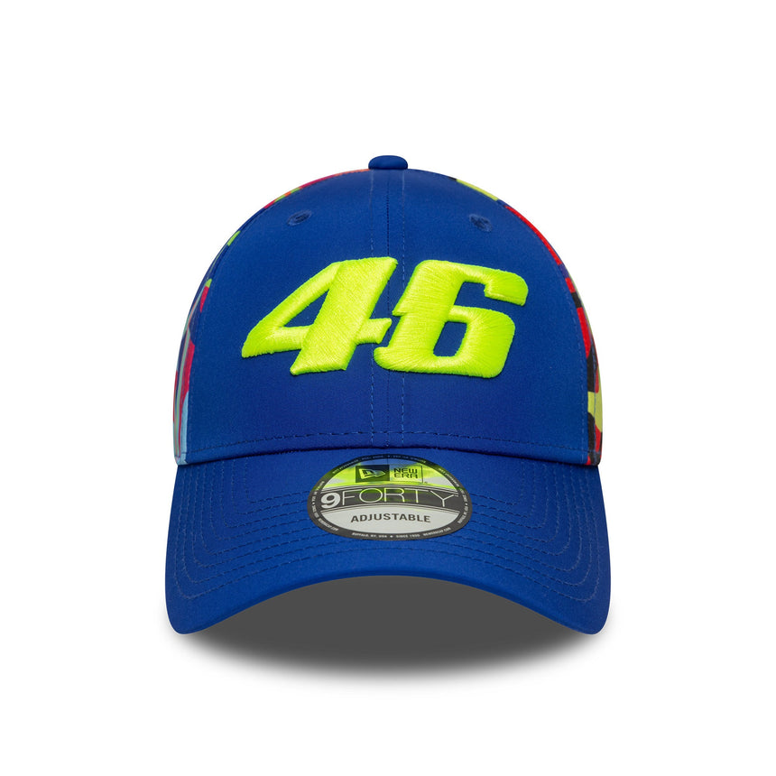 Valentio Rossi #46 casquette, VR46, fan, New Era, 9FORTY, multicolore