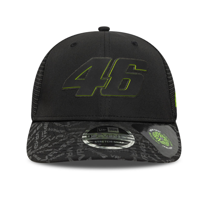 Casquette Valentio Rossi n°46, VR46, durable, New Era, 9SEVENTY, noir